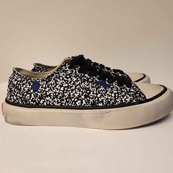 ARTICLE NO. 1007 Lo Top Vulcanized Sneaker In Blue/White/Black Size 8 - Picture 3 of 8
